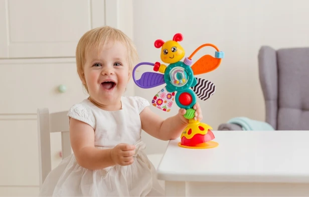 Zabawki sensoryczne - Motylek Przyssawka dla dzieci 6 m+, Tuli Fun