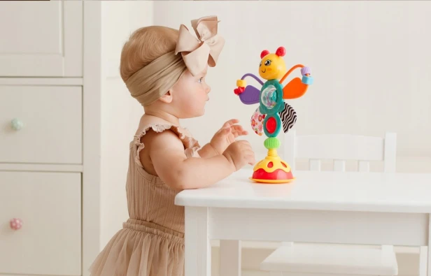 Zabawki sensoryczne - Motylek Przyssawka dla dzieci 6 m+, Tuli Fun